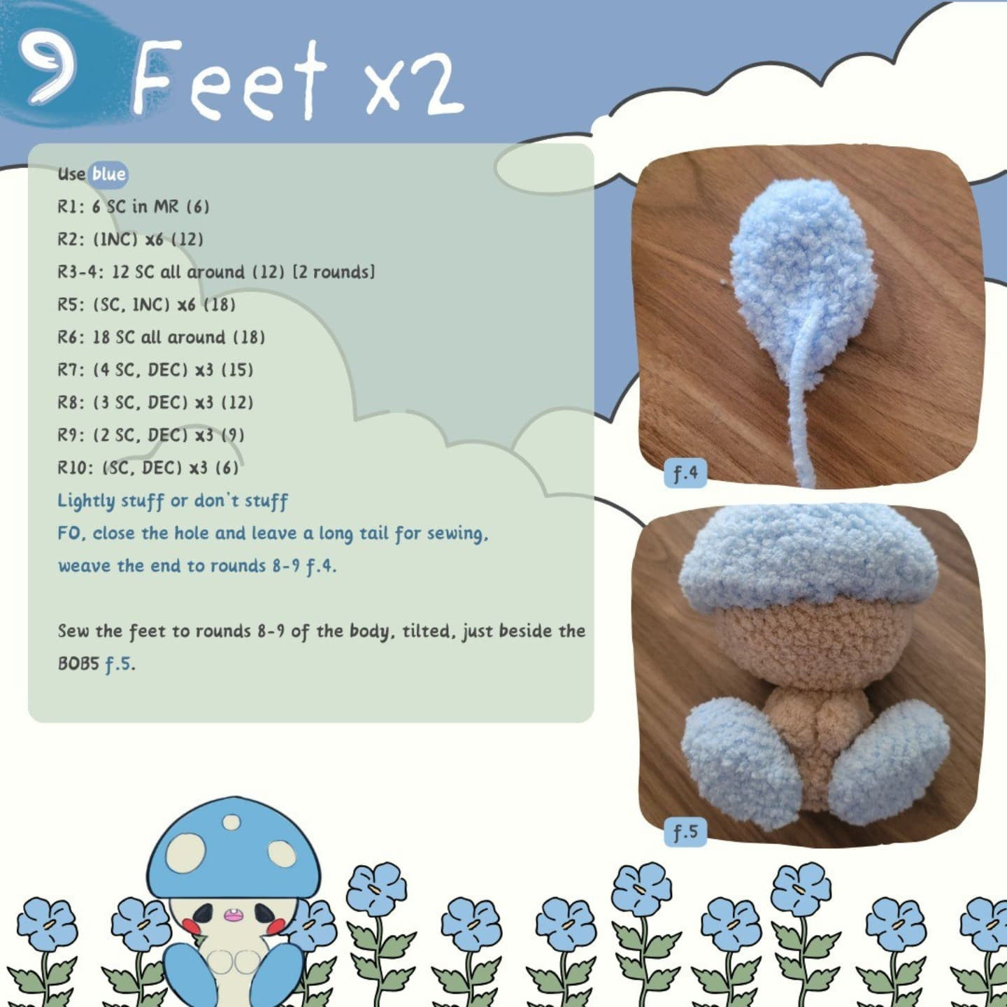 Free Crochet Pattern: Adorable Toadstool Amigurumi