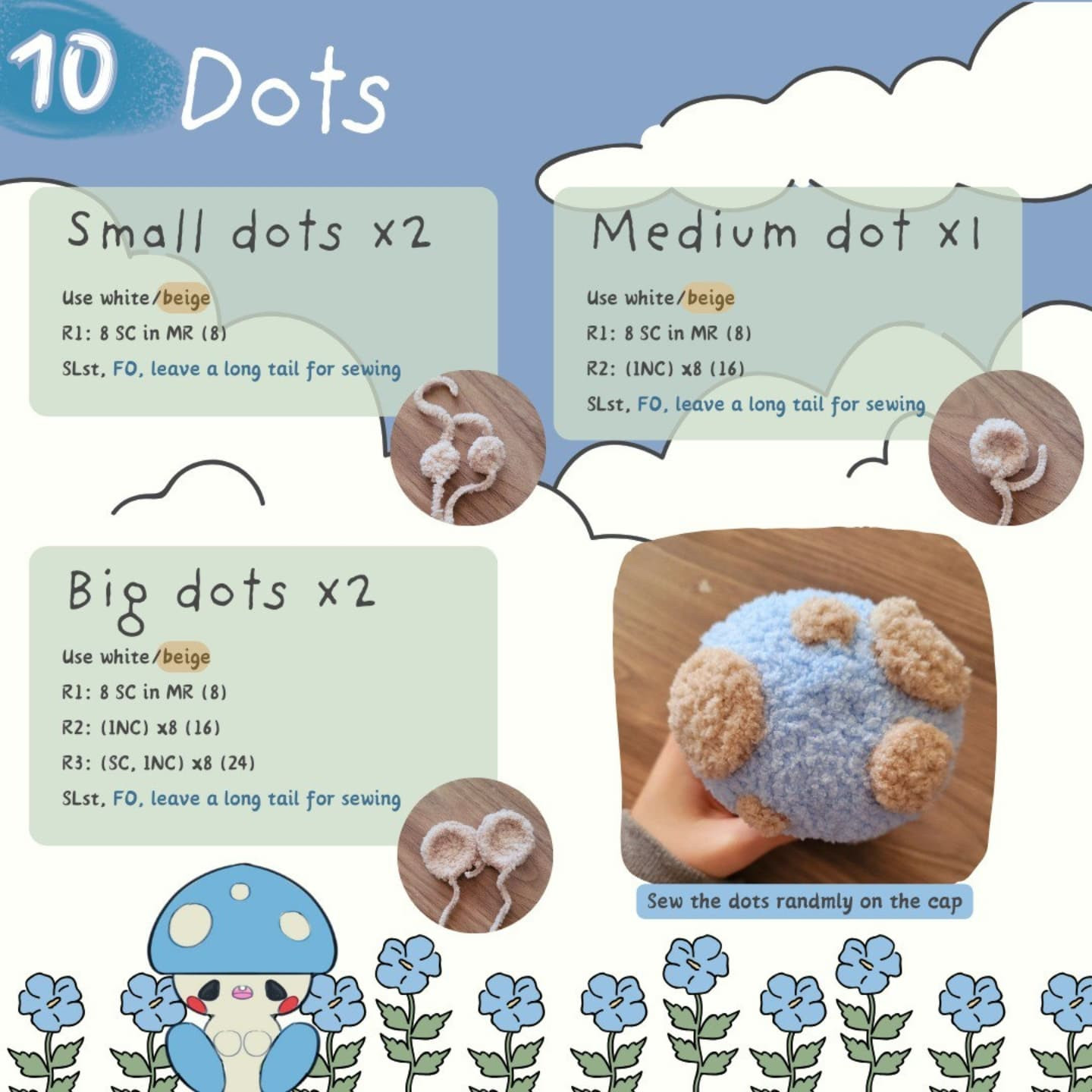 Free Crochet Pattern: Adorable Toadstool Amigurumi