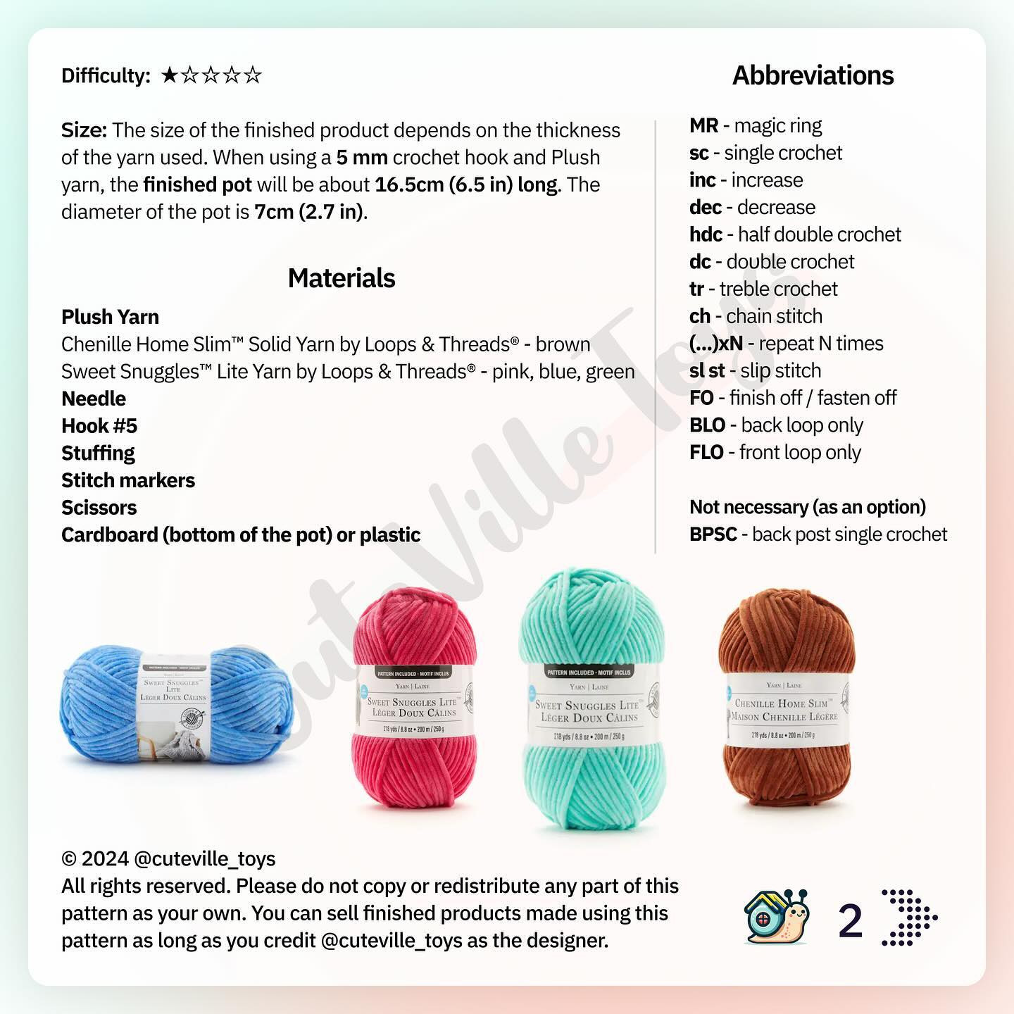 Free Crochet Pattern: Adorable Tulip in a Pot