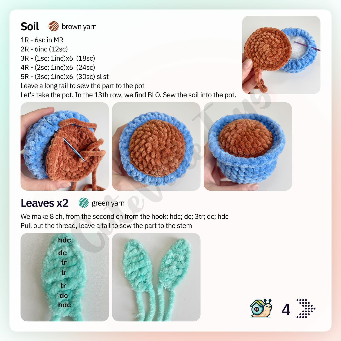 Free Crochet Pattern: Adorable Tulip in a Pot