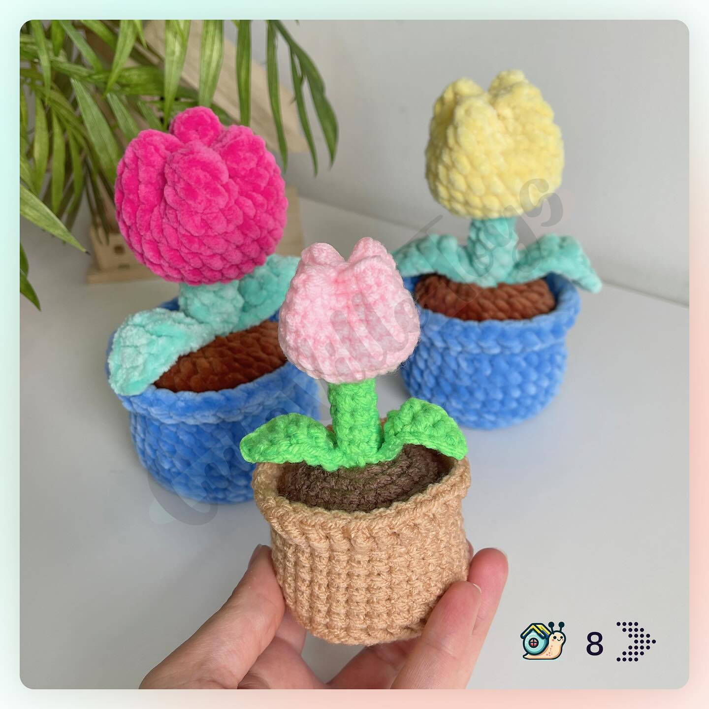 Free Crochet Pattern: Adorable Tulip in a Pot