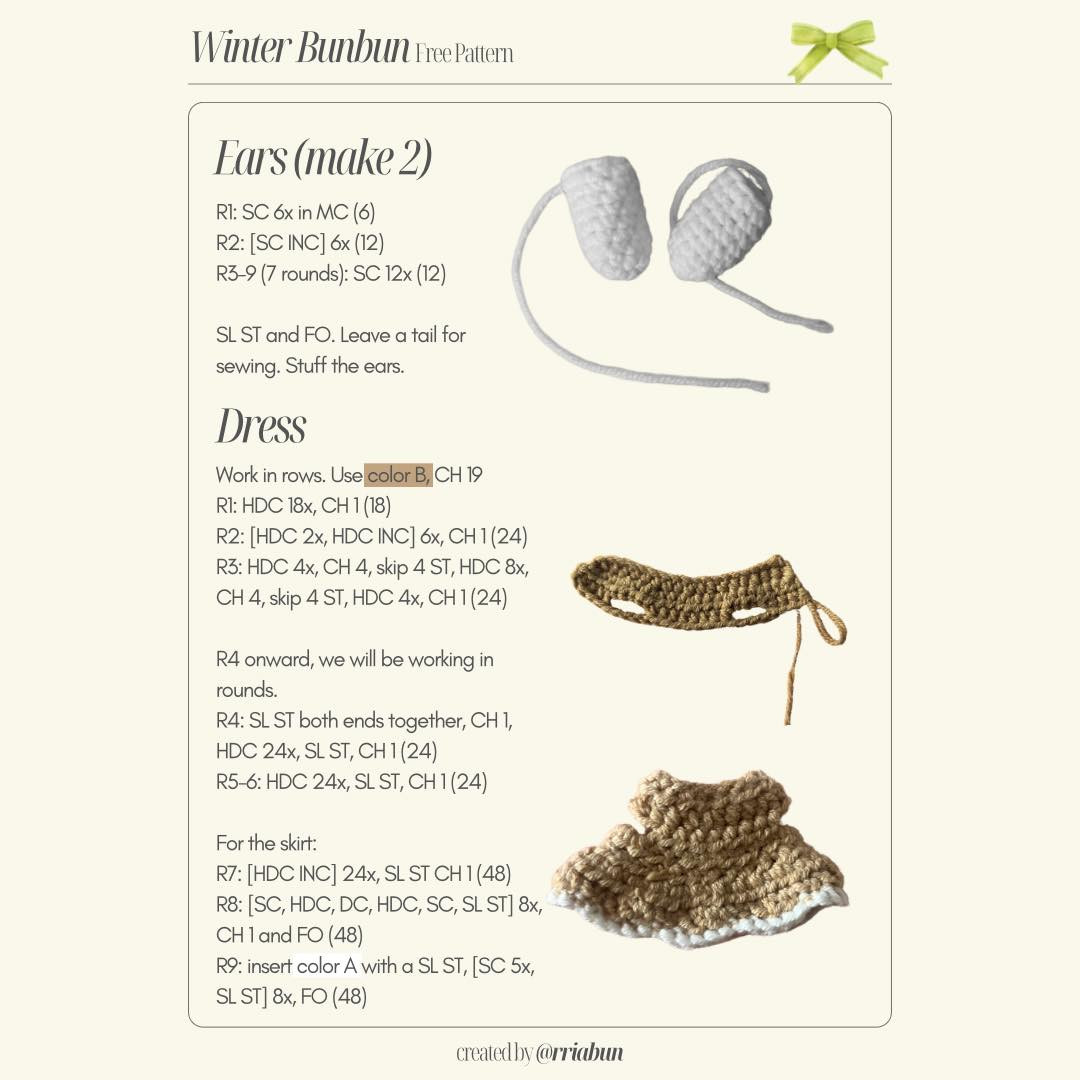Free Crochet Pattern: Adorable Winter Bunnies