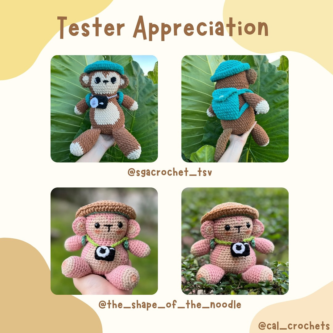 Free Crochet Pattern: Adventurous Monkey Amigurumi