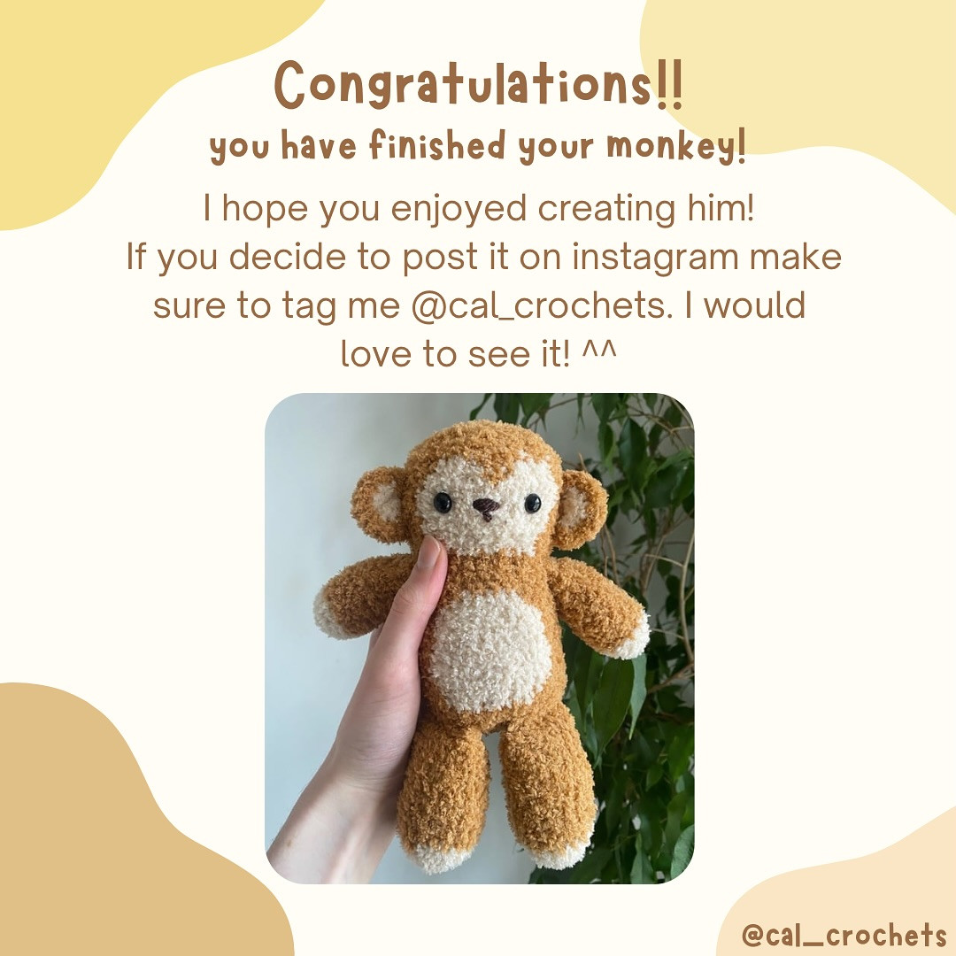 Free Crochet Pattern: Adventurous Monkey Amigurumi