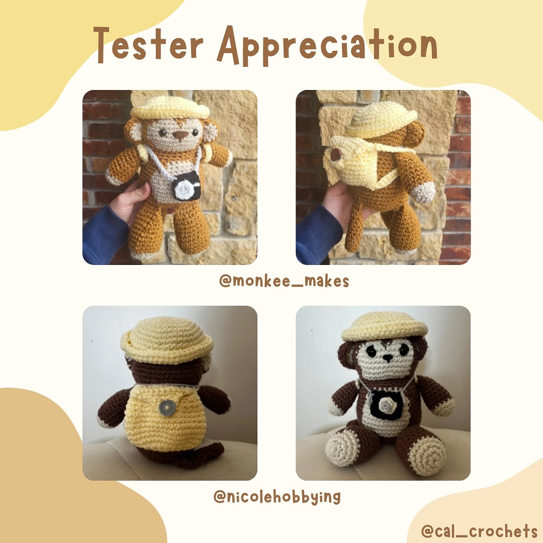 Free Crochet Pattern: Adventurous Monkey Amigurumi