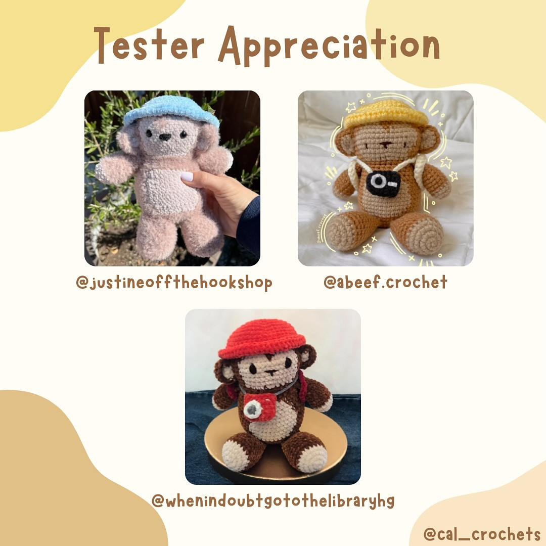 Free Crochet Pattern: Adventurous Monkey Amigurumi