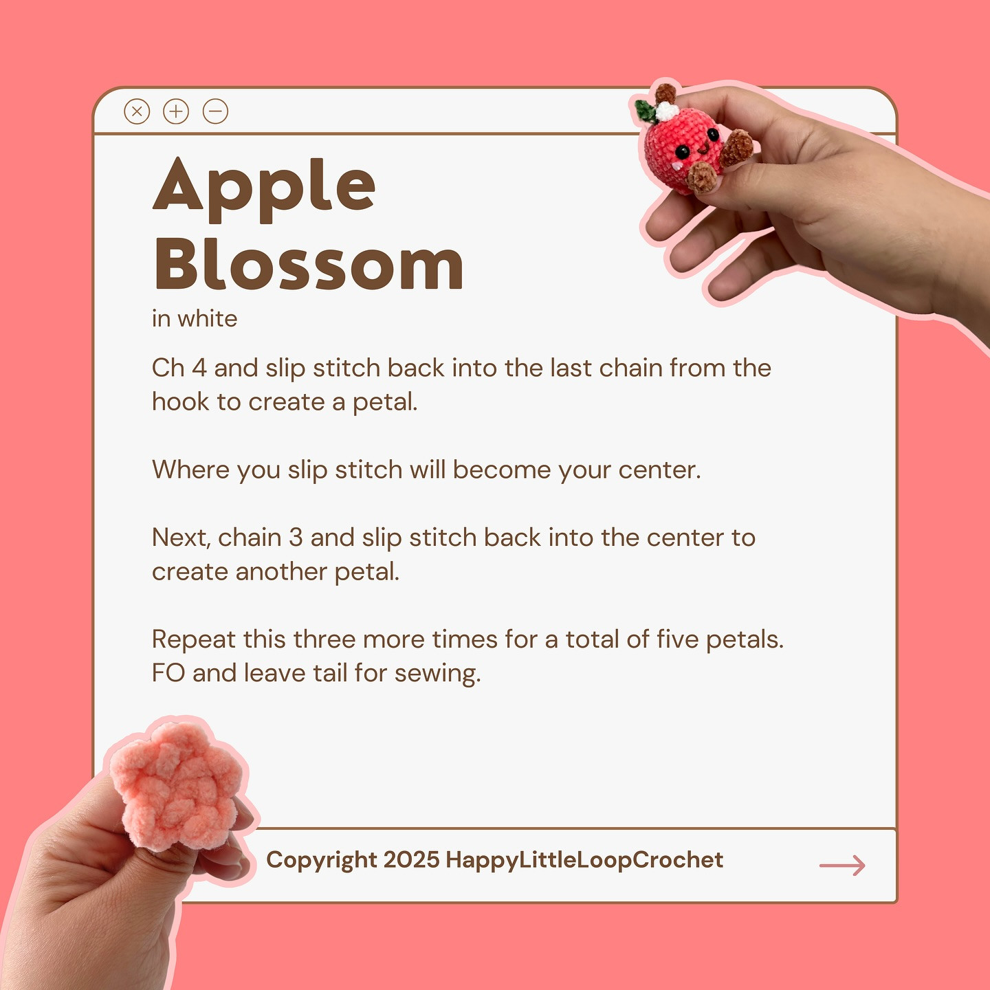Free Crochet Pattern: Allie Apple Amigurumi