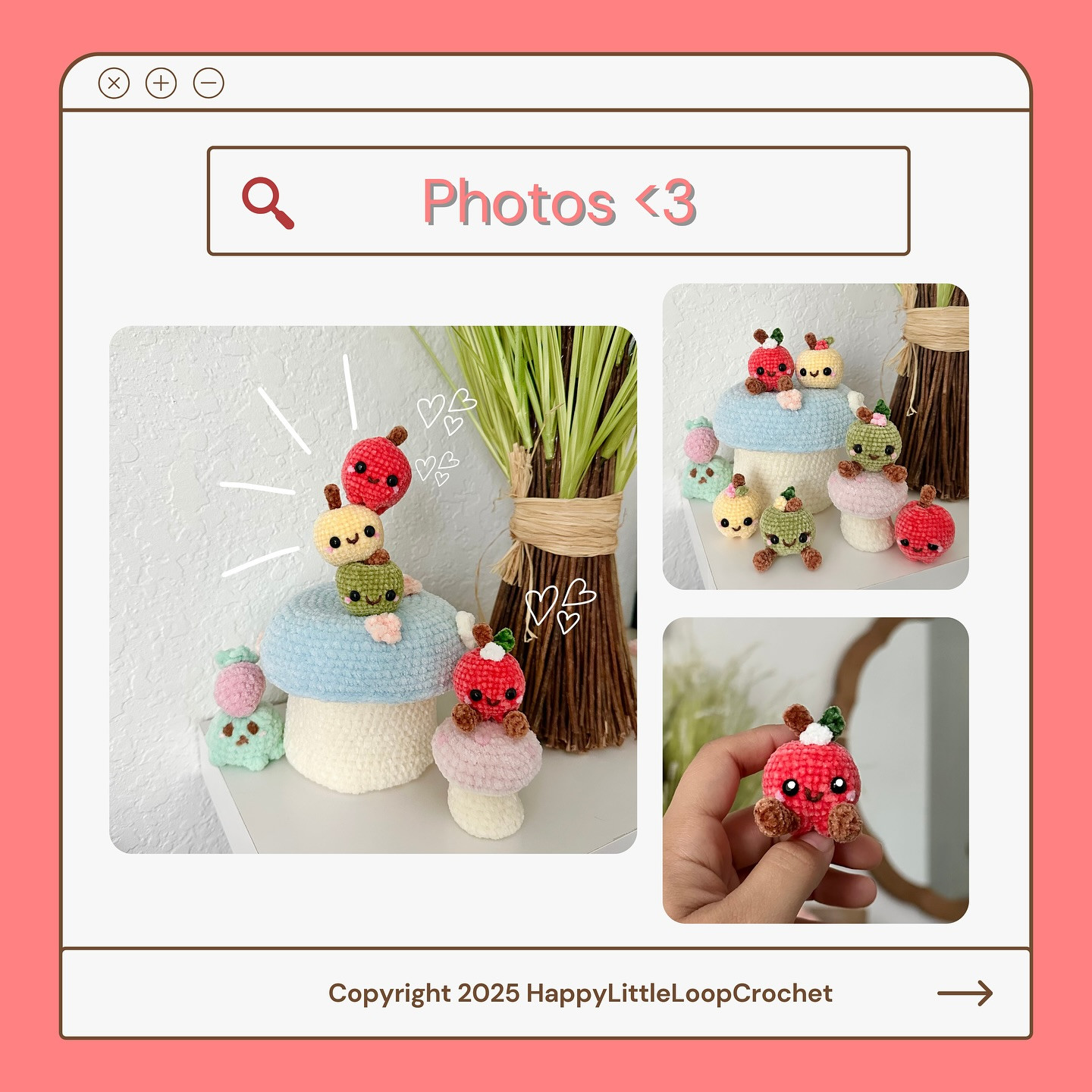 Free Crochet Pattern: Allie Apple Amigurumi