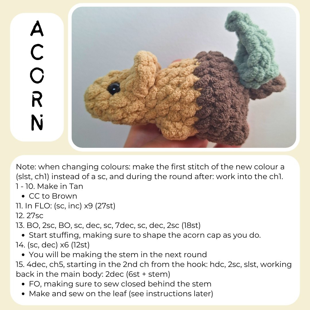 Free Crochet Pattern: Autumn Themed Rats