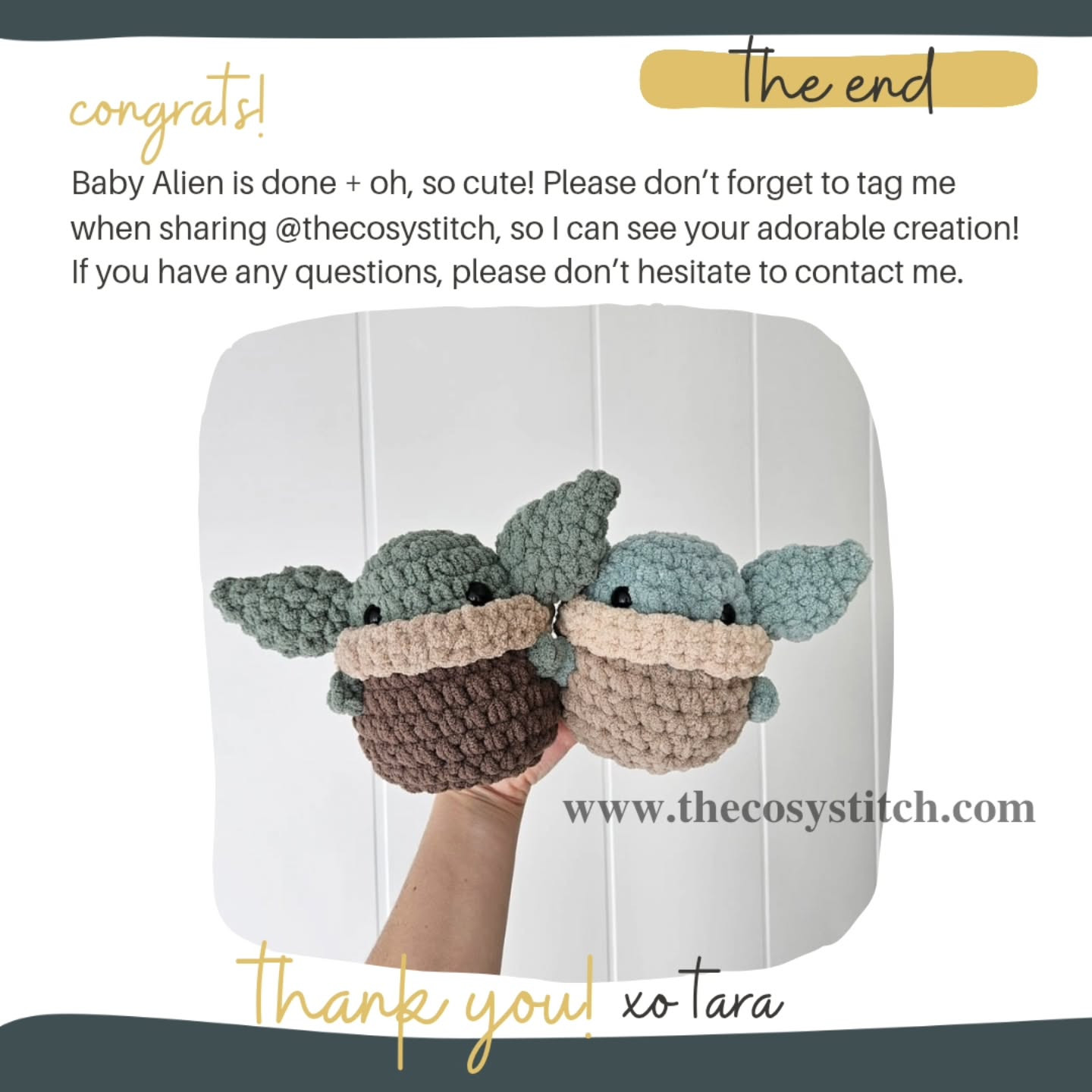 Free Crochet Pattern: Baby Alien Chubby Buddy