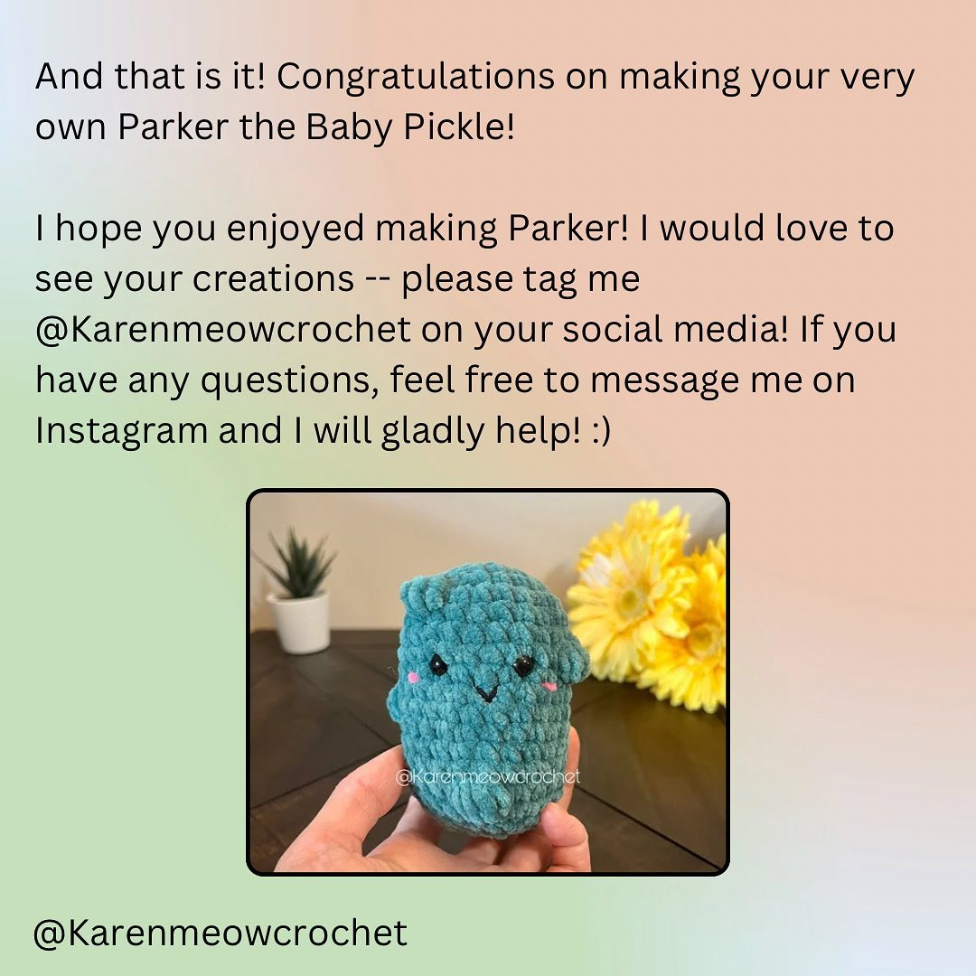 Free Crochet Pattern: Baby Pickle Amigurumi
