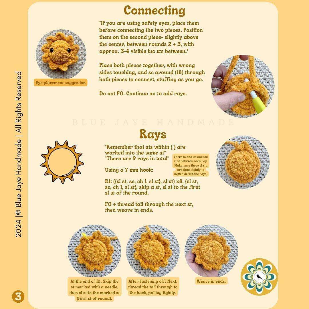 Free Crochet Pattern: Baby Raya Sunshine Amigurumi