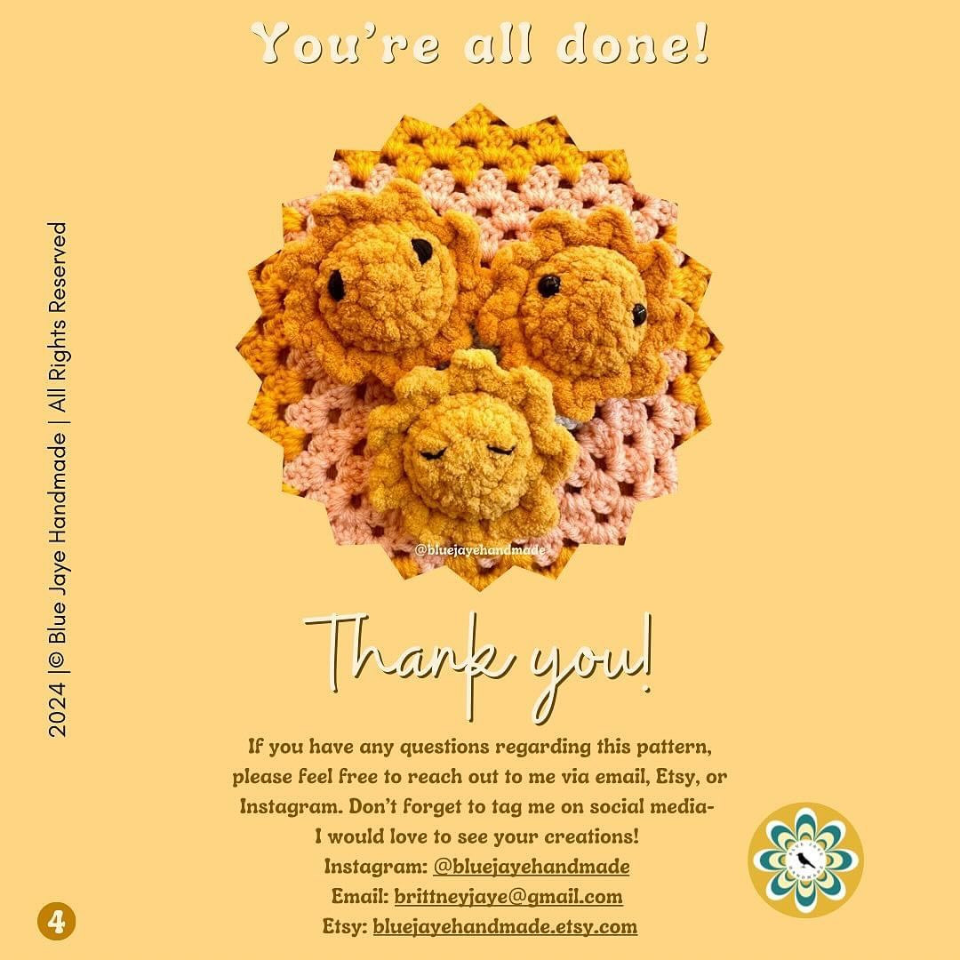 Free Crochet Pattern: Baby Raya Sunshine Amigurumi
