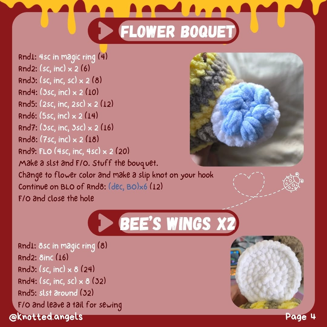 Free Crochet Pattern: Bee and Ladybug Amigurumi