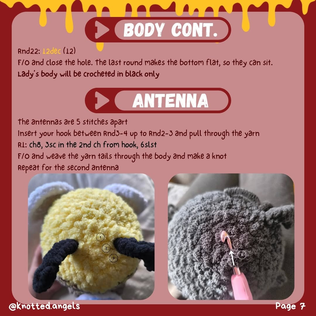 Free Crochet Pattern: Bee and Ladybug Amigurumi