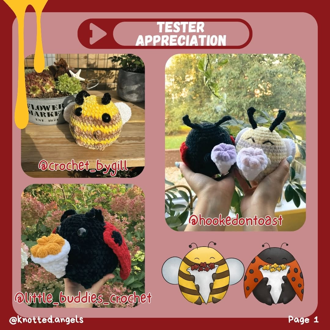 Free Crochet Pattern: Bee and Ladybug Amigurumi