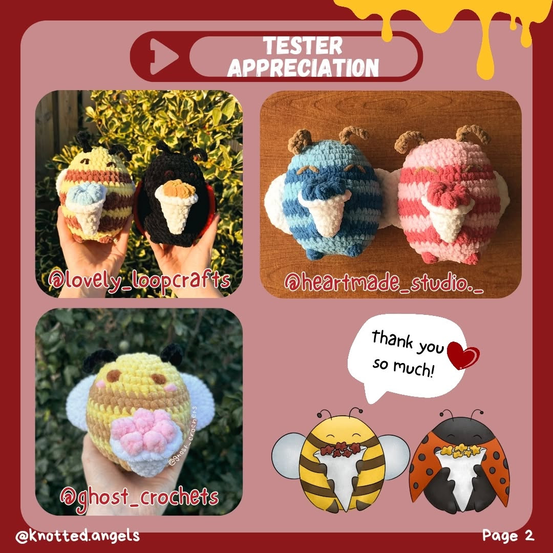 Free Crochet Pattern: Bee and Ladybug Amigurumi