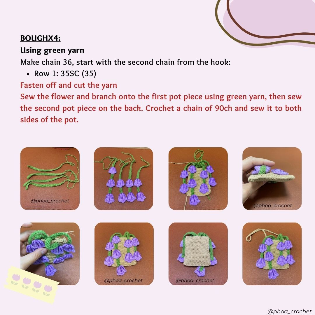 Free Crochet Pattern: Bellflower Hanging Pouch