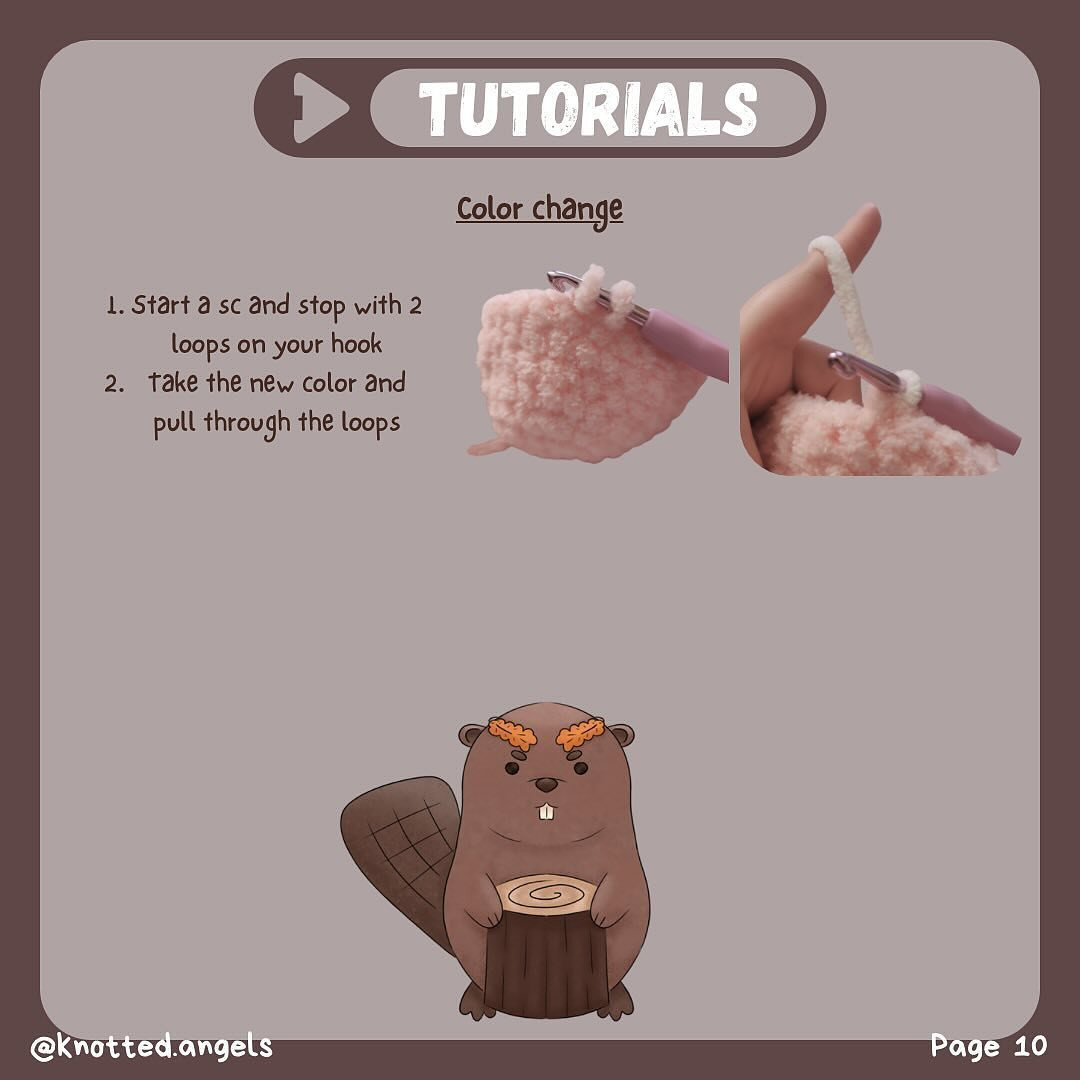 Free Crochet Pattern: Benny the Beaver Amigurumi