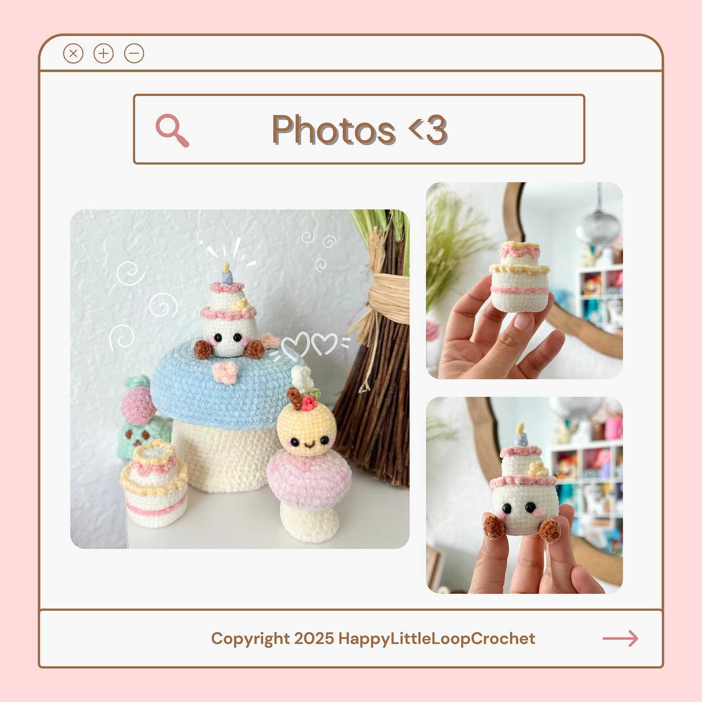 Free Crochet Pattern: Billie the Birthday Cake