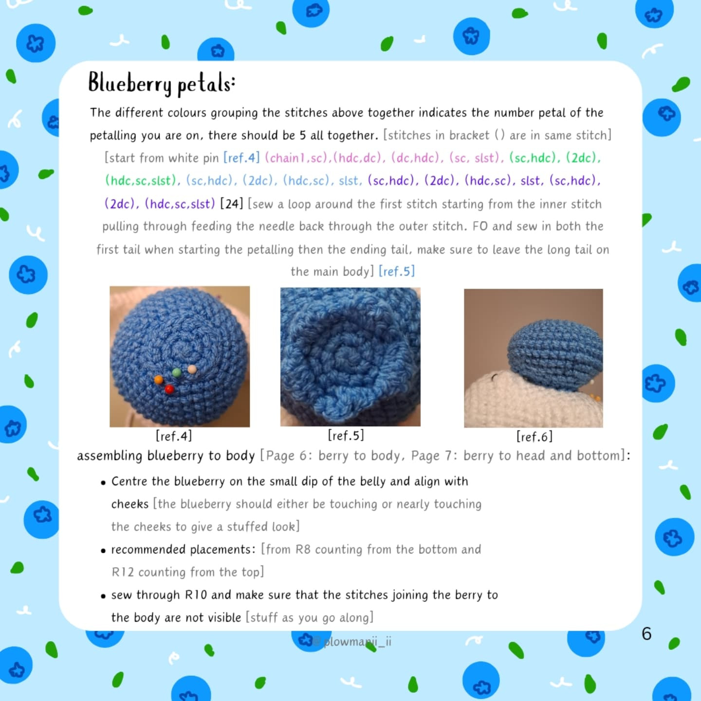 Free Crochet Pattern: Blueberry Amigurumi