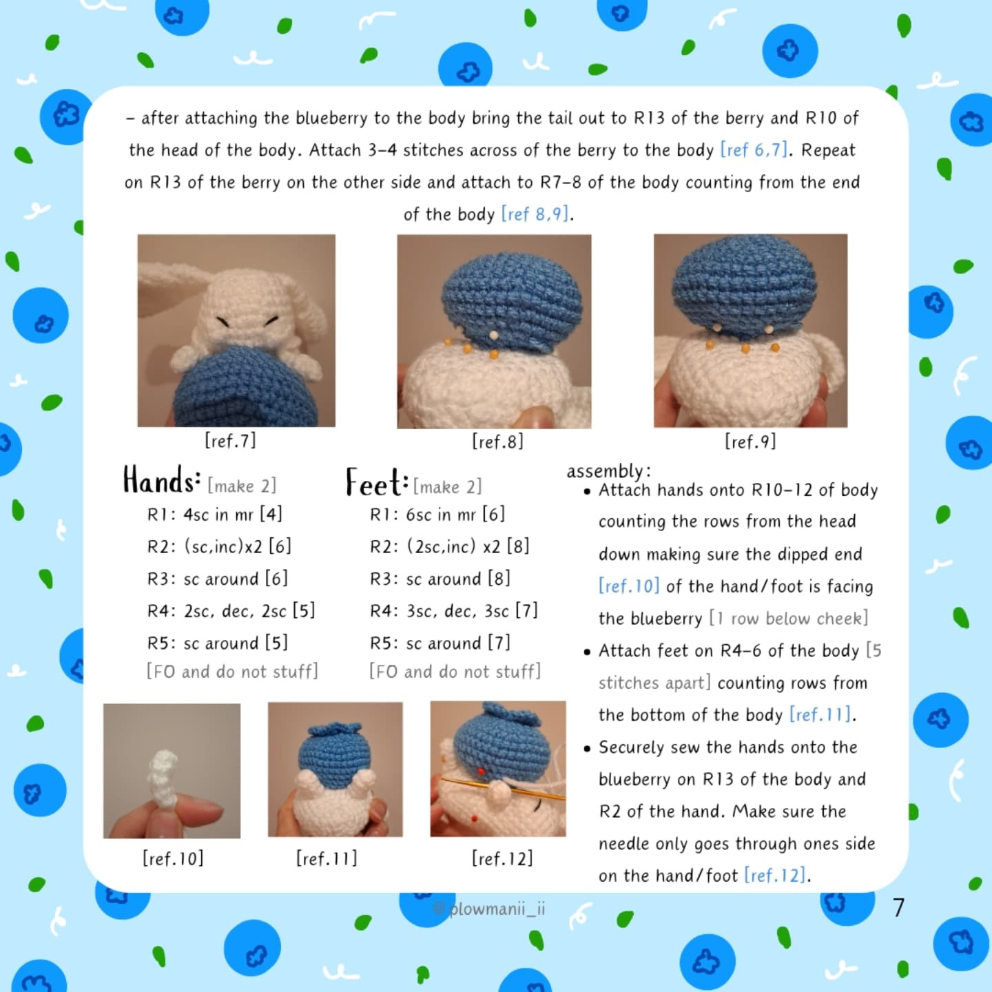 Free Crochet Pattern: Blueberry Amigurumi