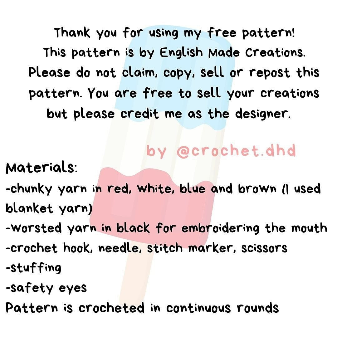 Free Crochet Pattern: Bob the Bomb Pop