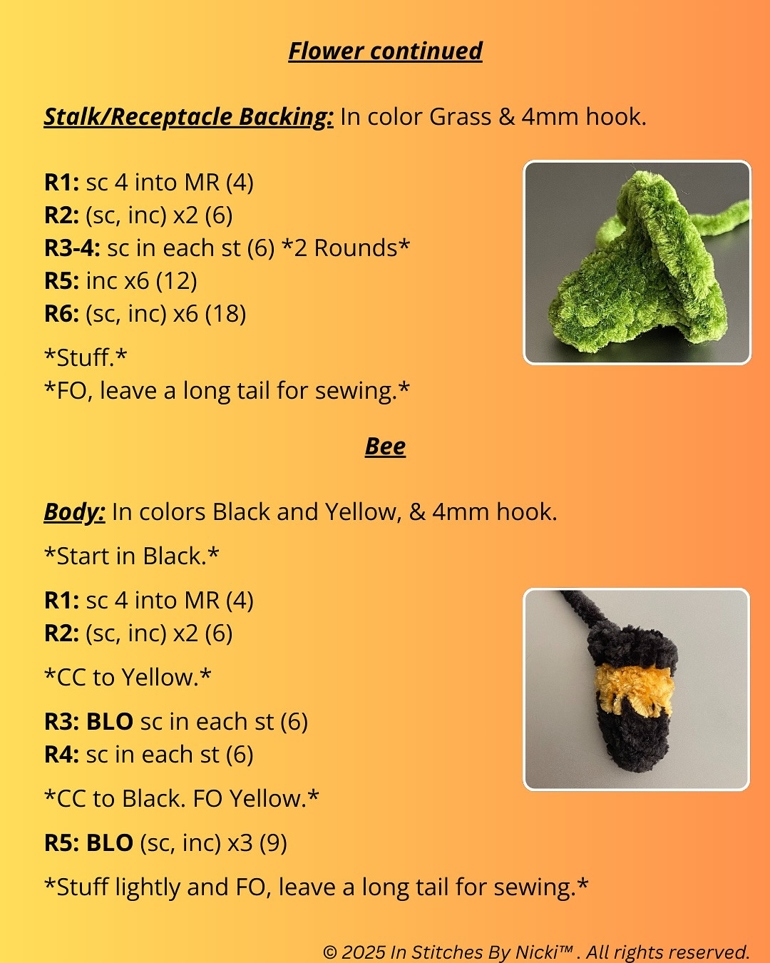 Free Crochet Pattern: Bumble the Sleeping Bee
