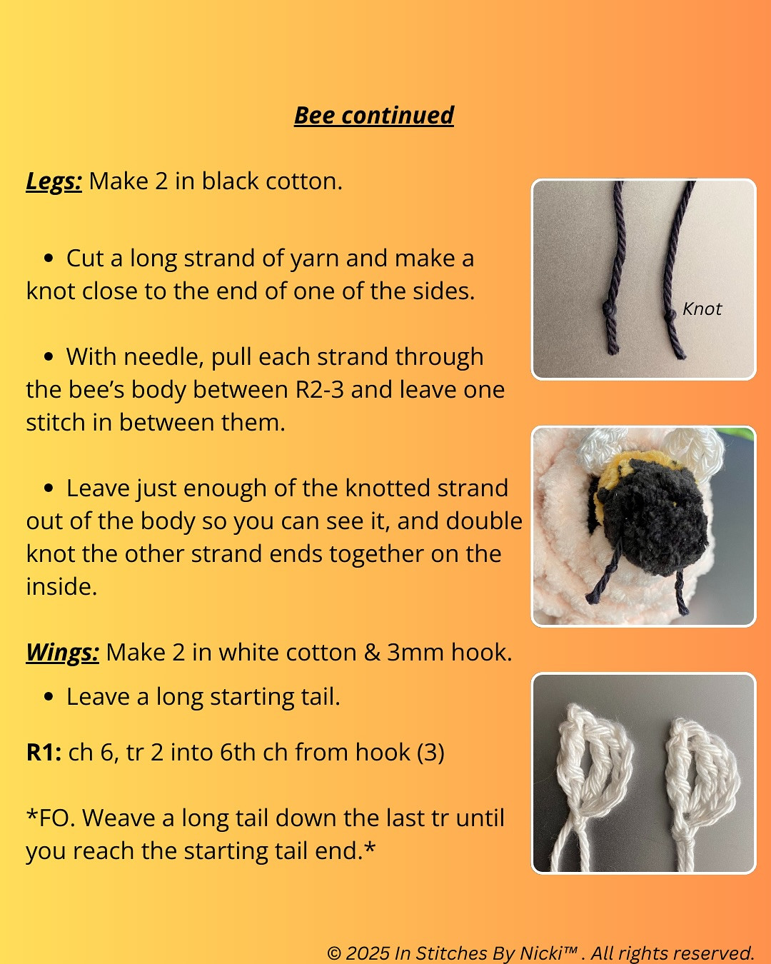 Free Crochet Pattern: Bumble the Sleeping Bee