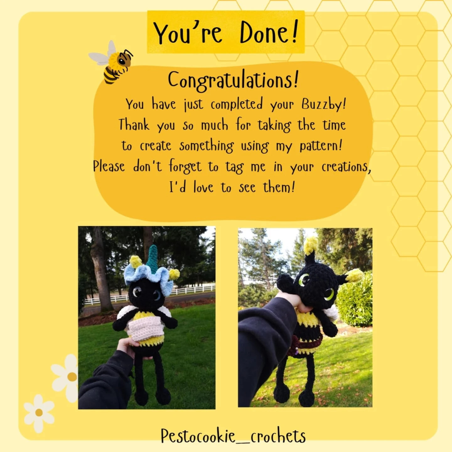 Free Crochet Pattern: Buzzby the Busy Bee