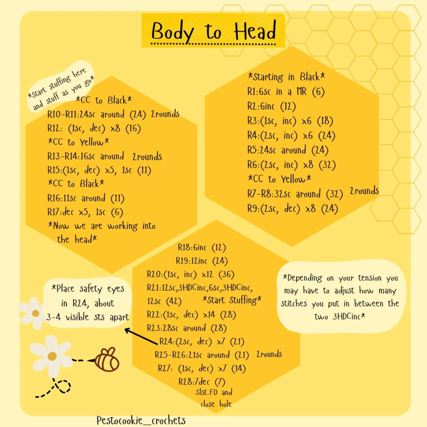 Free Crochet Pattern: Buzzby the Busy Bee