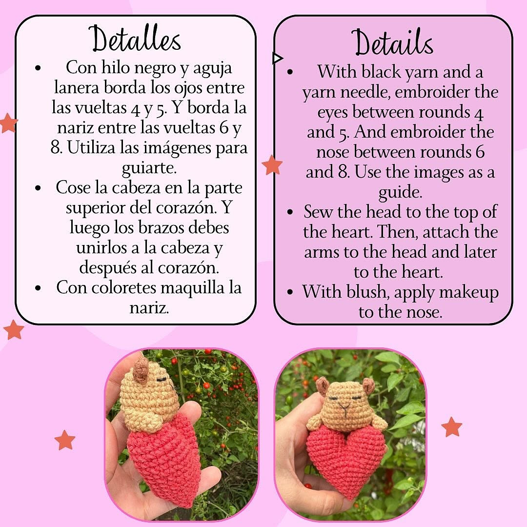 Free Crochet Pattern: Capybara on a Heart