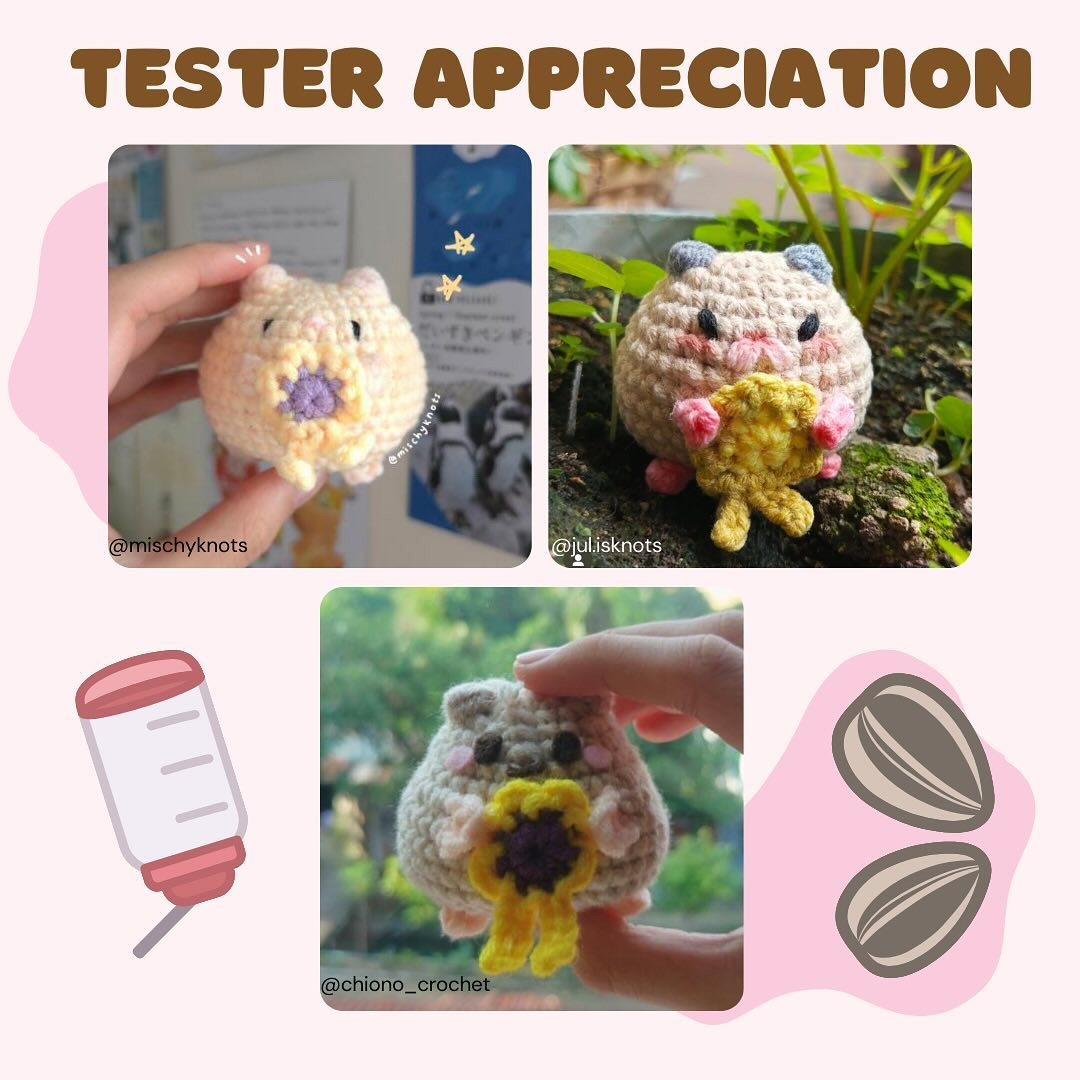 Free Crochet Pattern: Celebratory Hamster