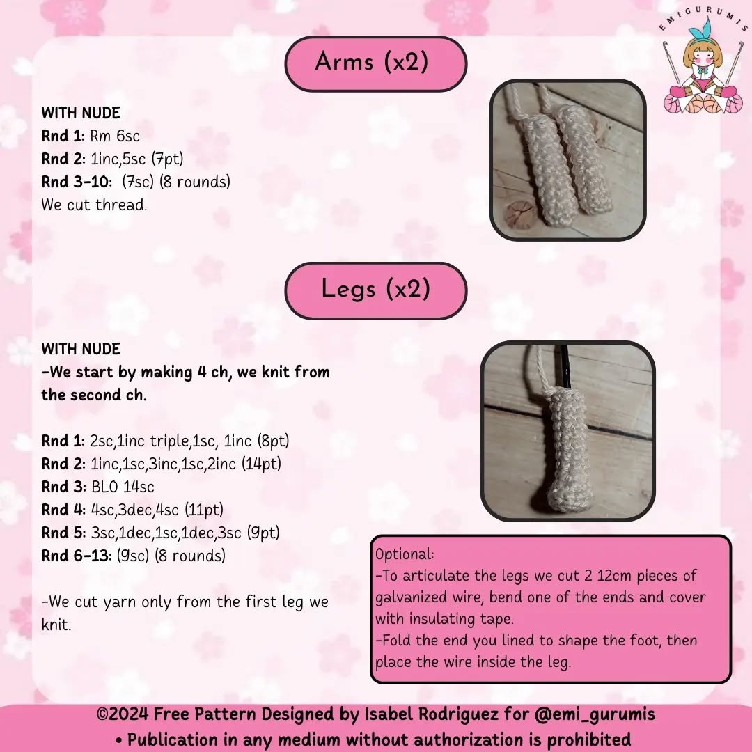 Free Crochet Pattern: Chibi Base Body