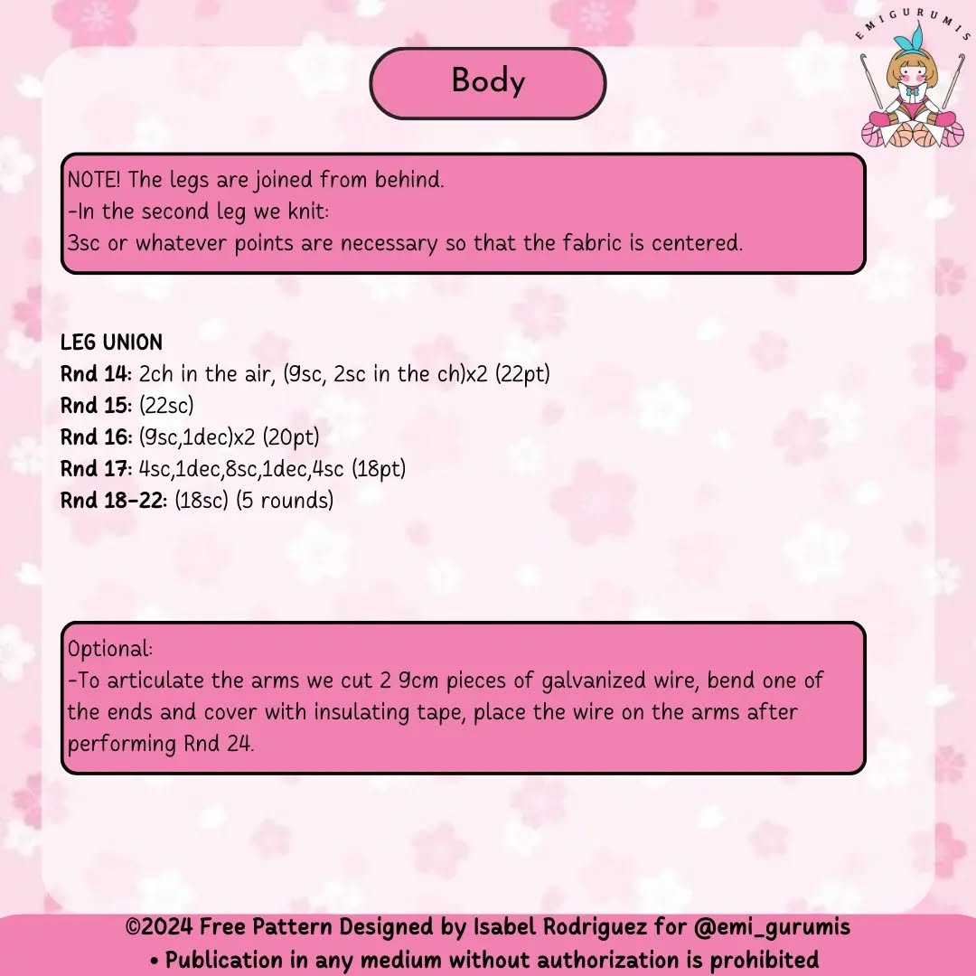 Free Crochet Pattern: Chibi Base Body
