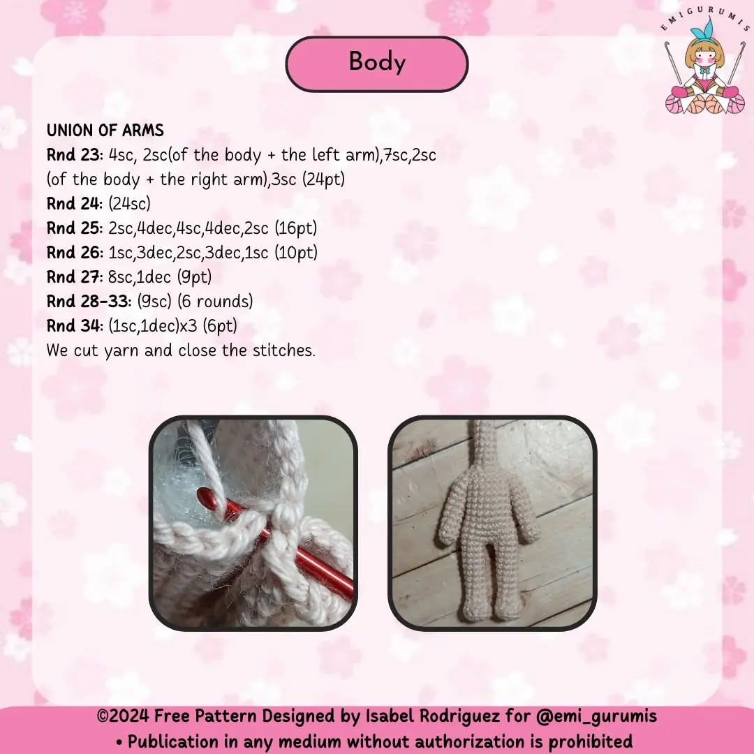 Free Crochet Pattern: Chibi Base Body