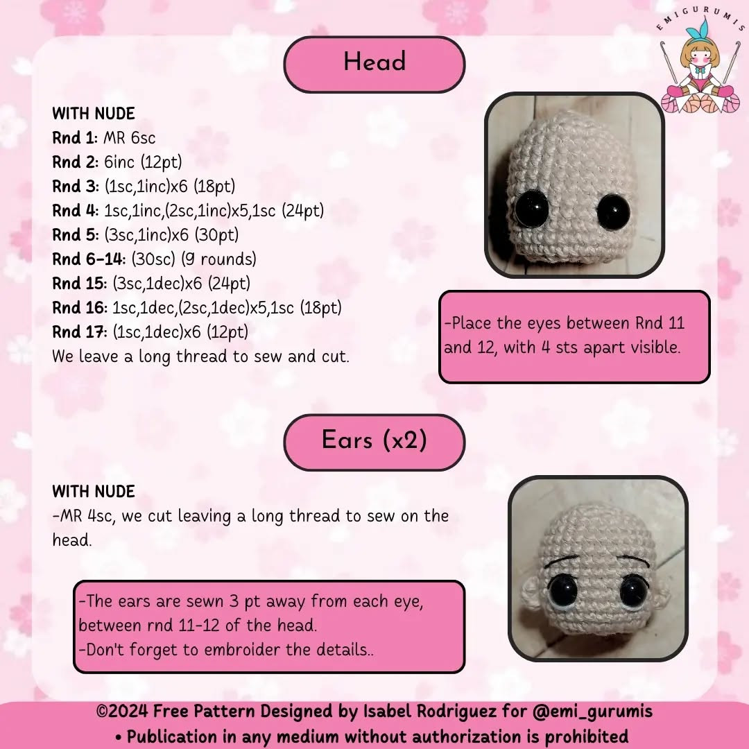 Free Crochet Pattern: Chibi Base Body