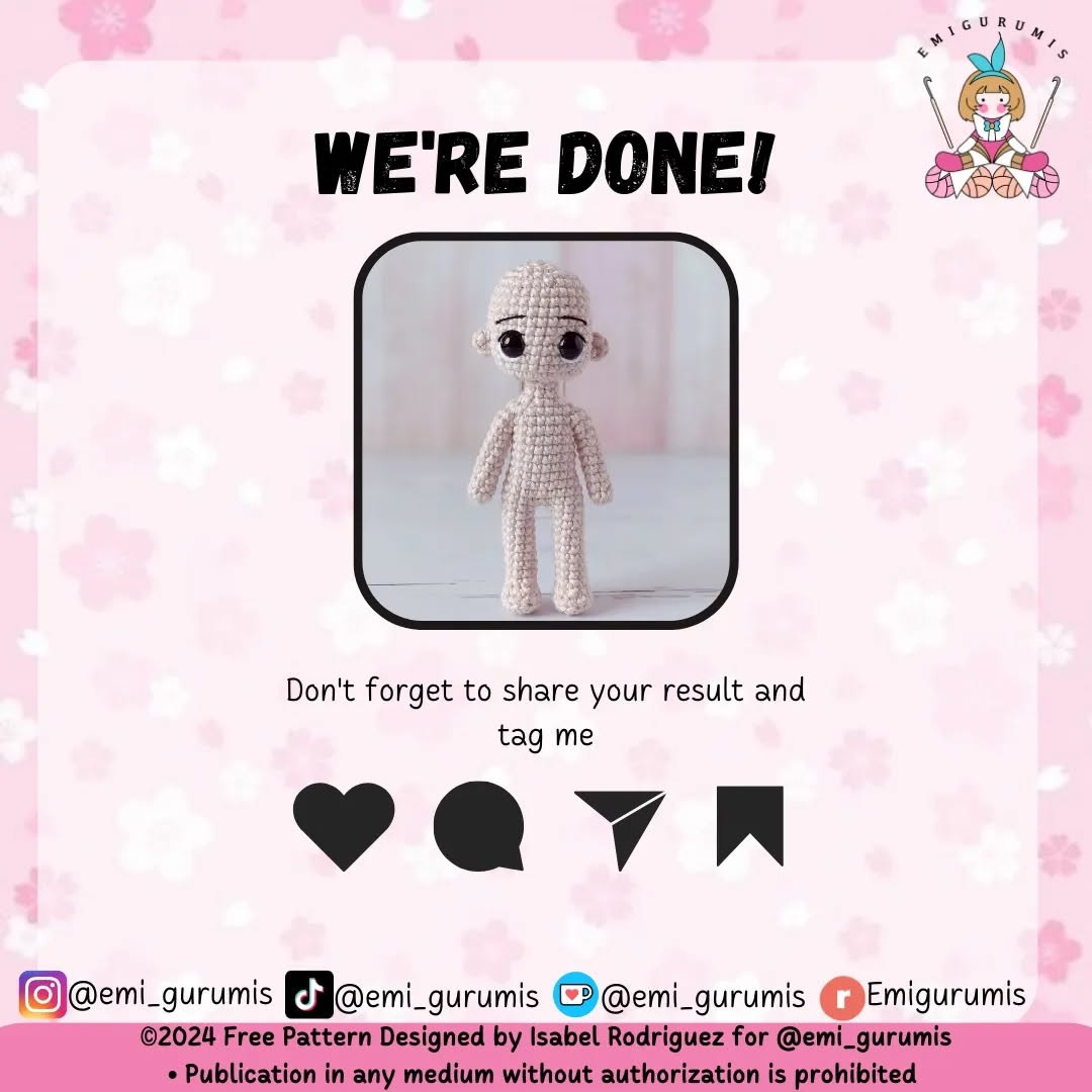 Free Crochet Pattern: Chibi Base Body