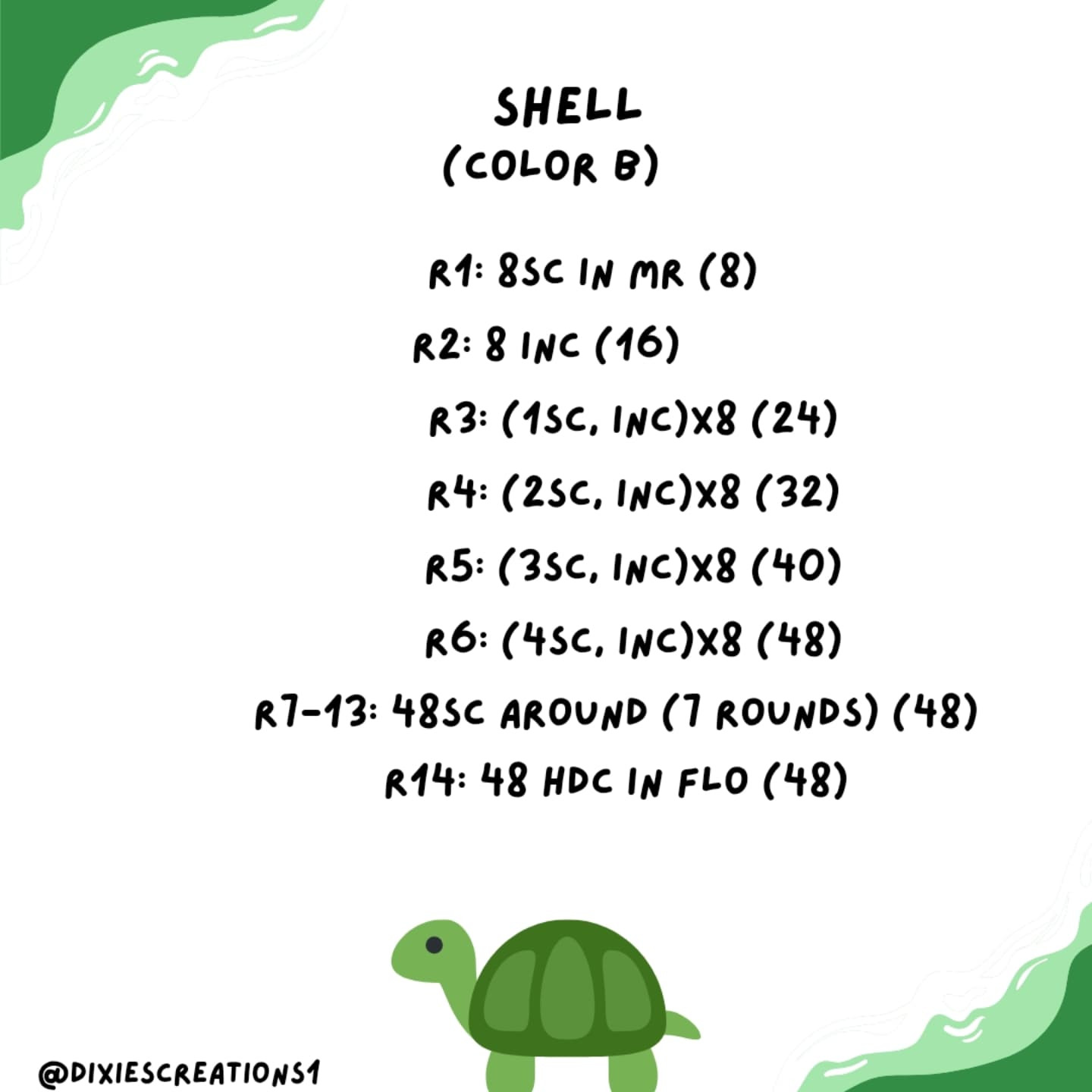 Free Crochet Pattern: Chip the Tortoise