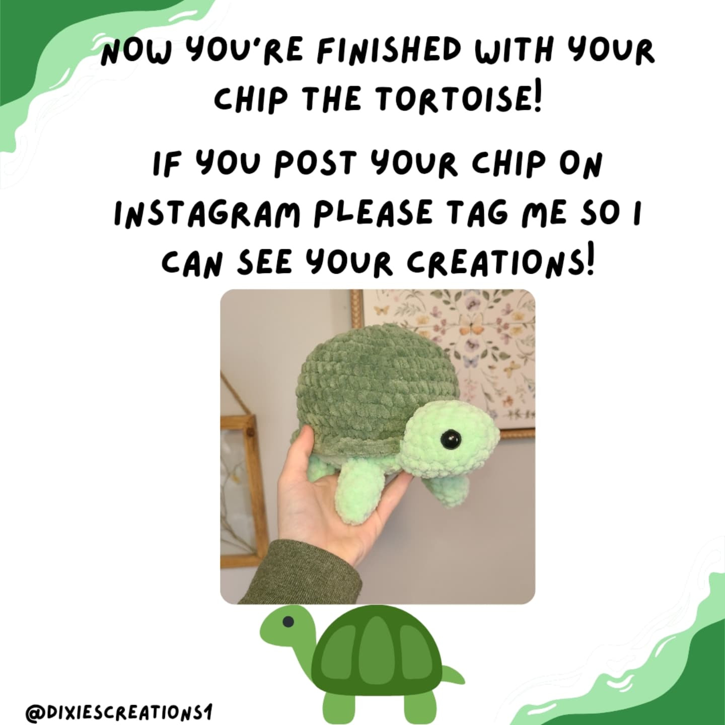 Free Crochet Pattern: Chip the Tortoise