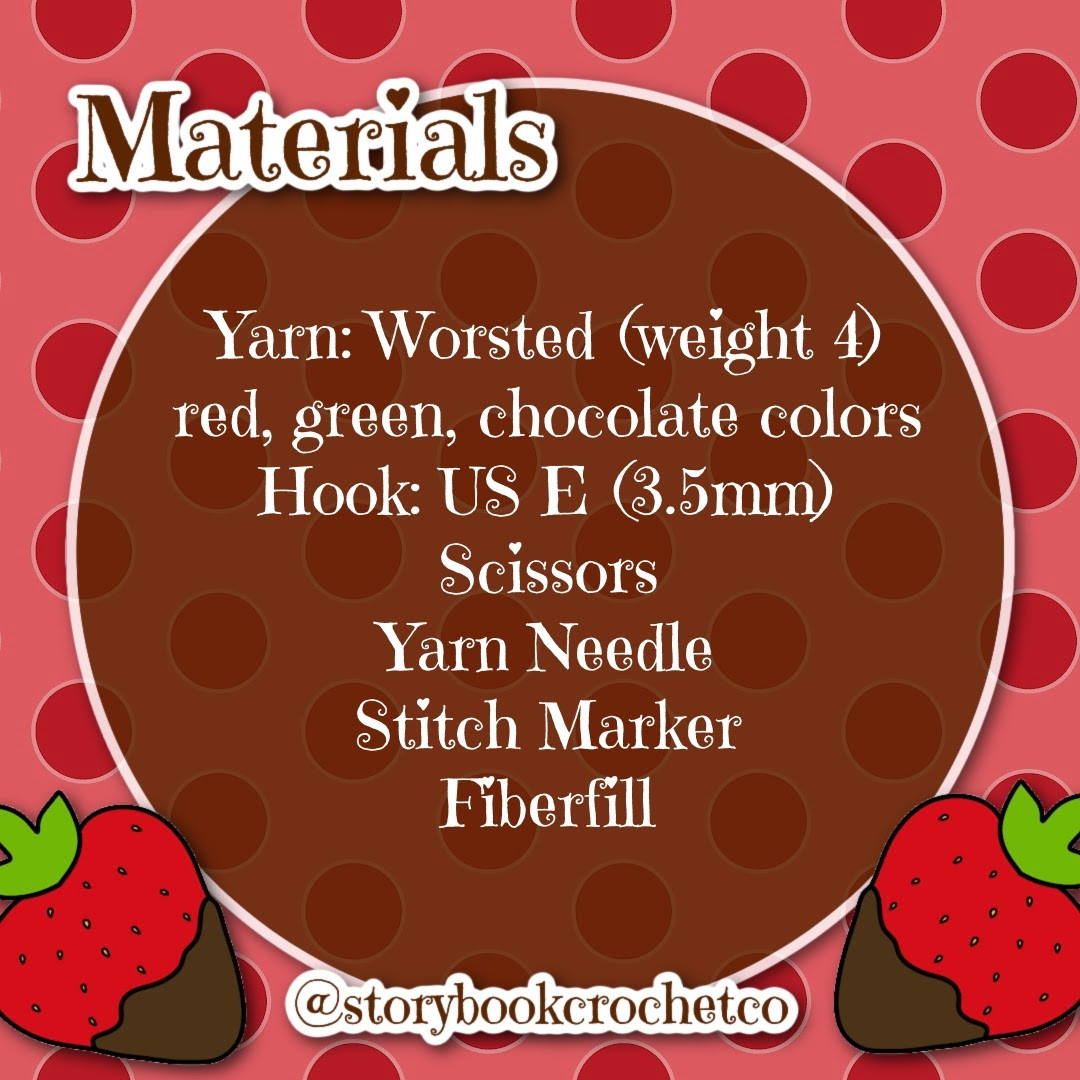 Free Crochet Pattern: Chocolate Covered Strawberries