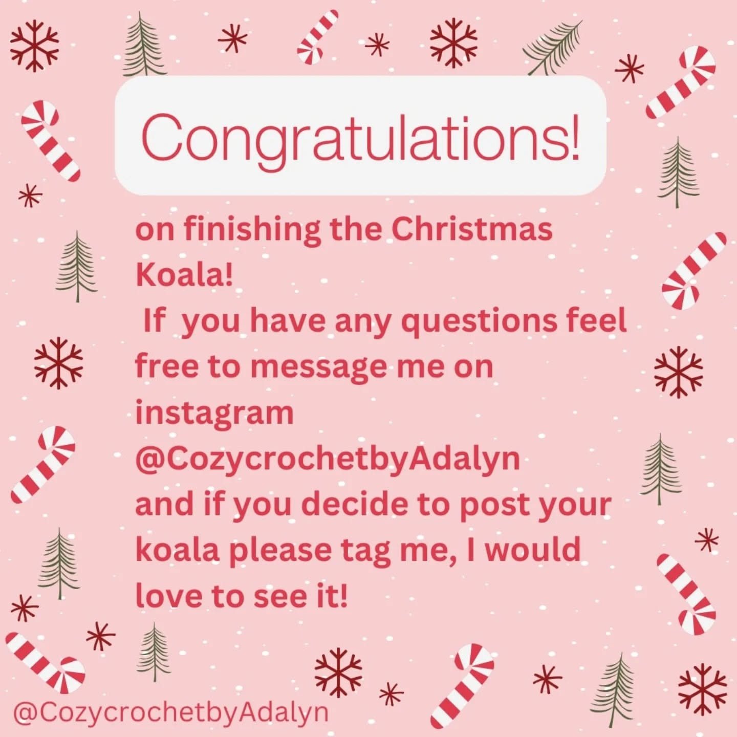 Free Crochet Pattern: Christmas Koala
