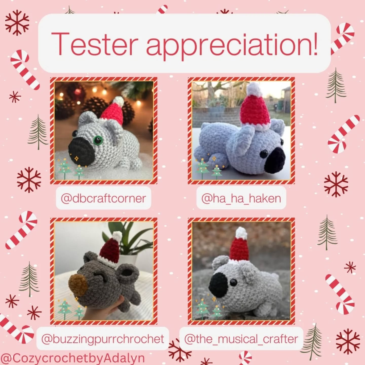 Free Crochet Pattern: Christmas Koala
