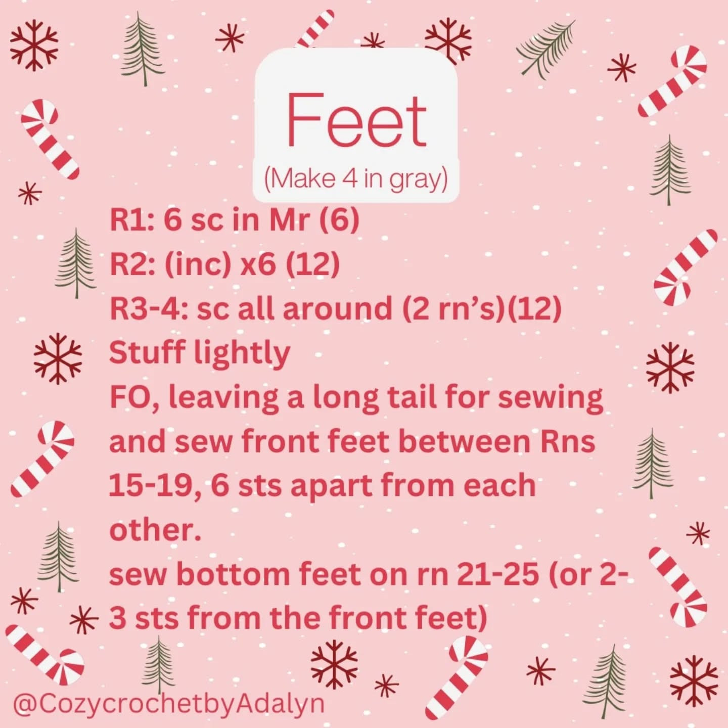 Free Crochet Pattern: Christmas Koala