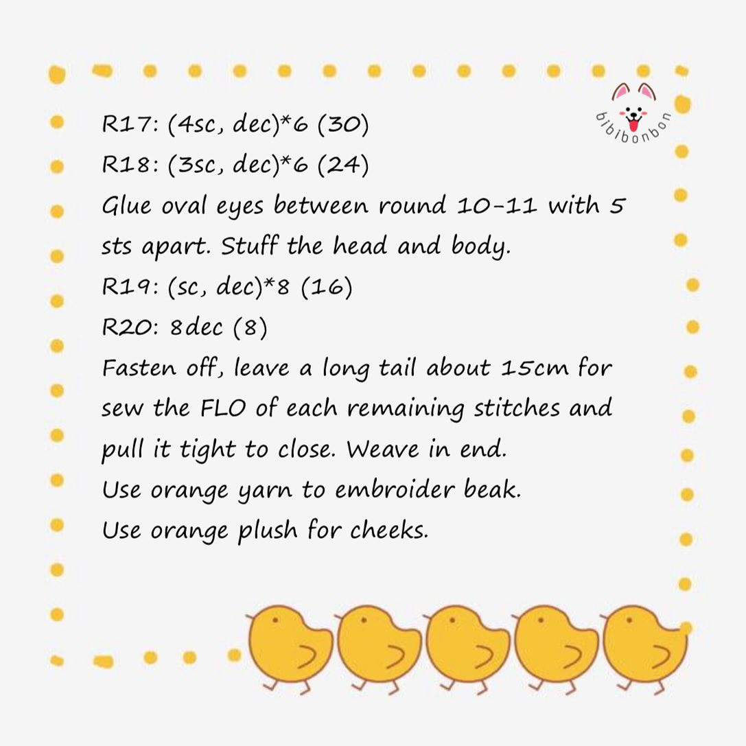 Free Crochet Pattern: Chubby Chick, No Sew!