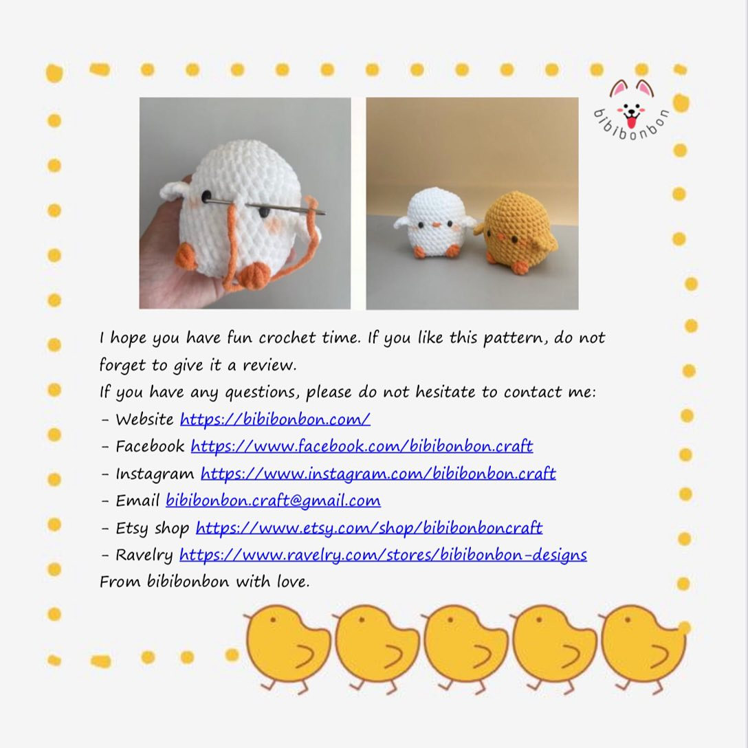 Free Crochet Pattern: Chubby Chick, No Sew!