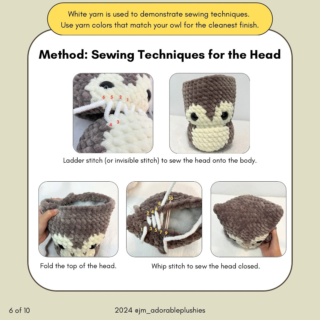Free Crochet Pattern: Chubby Owl Plushie