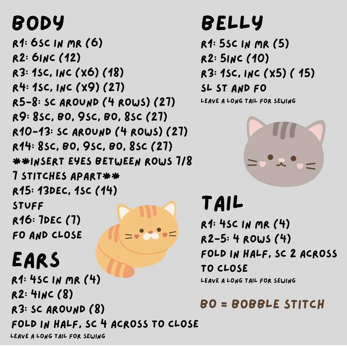 Free Crochet Pattern: Chunky Kitty Amigurumi