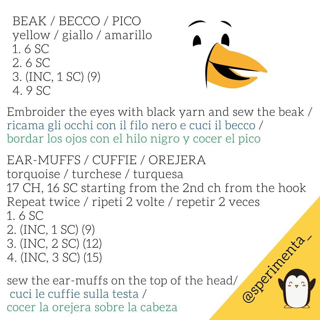 Free Crochet Pattern: Couple Penguins Sharing a Scarf