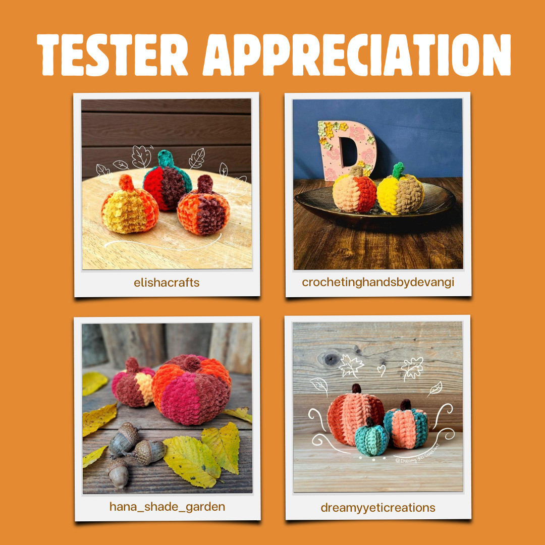 Free Crochet Pattern: Cozy Patchwork Pumpkins